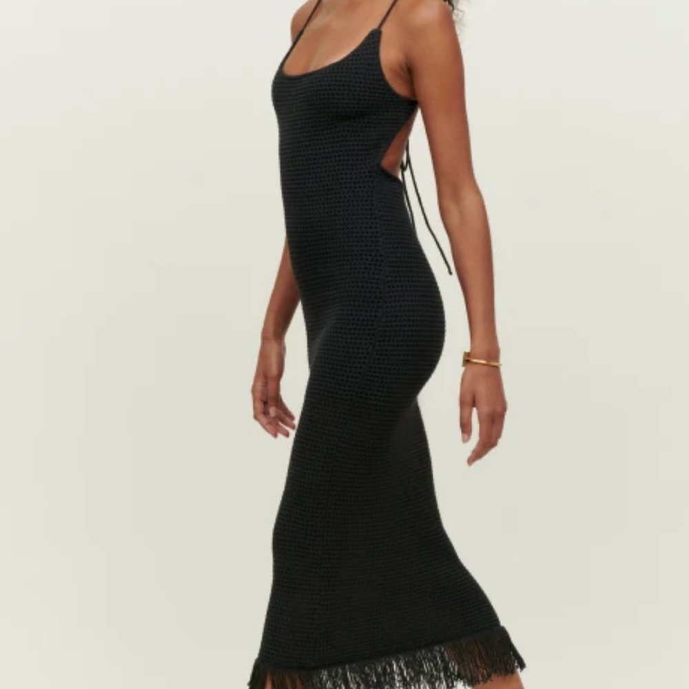 Reformation Alexina Open Knit Dress